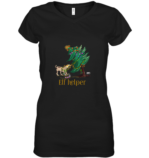 Women's Short Sleeve Jersey V-neck