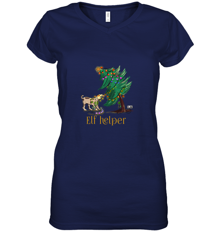 Women's Short Sleeve Jersey V-neck