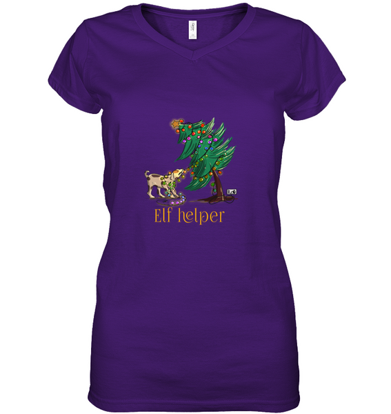Women's Short Sleeve Jersey V-neck